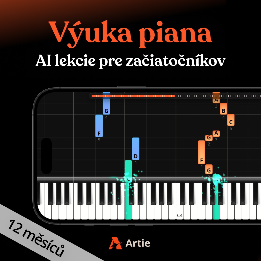 ArtMaster Artie – AI ucitel hry na klavíri (iOS)
