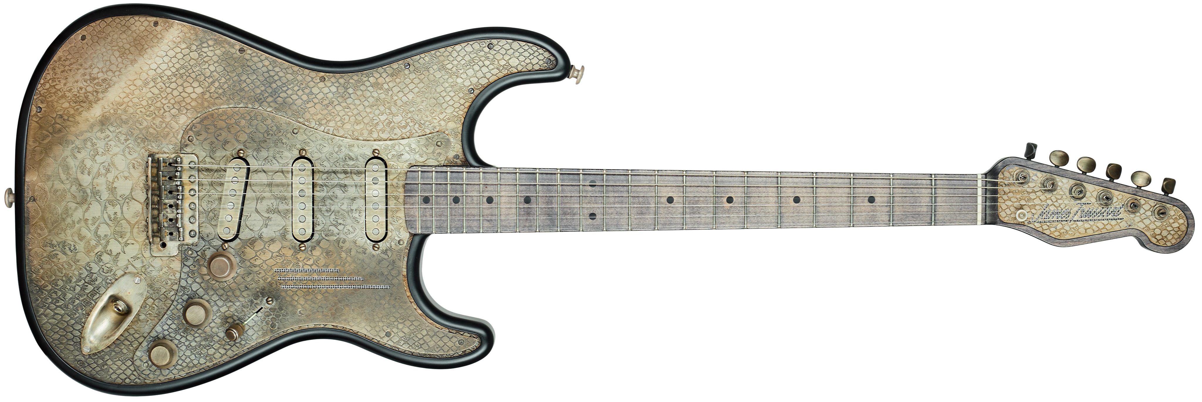 James Trussart 2010 Steel O Matic Antique Silver Snakeskin