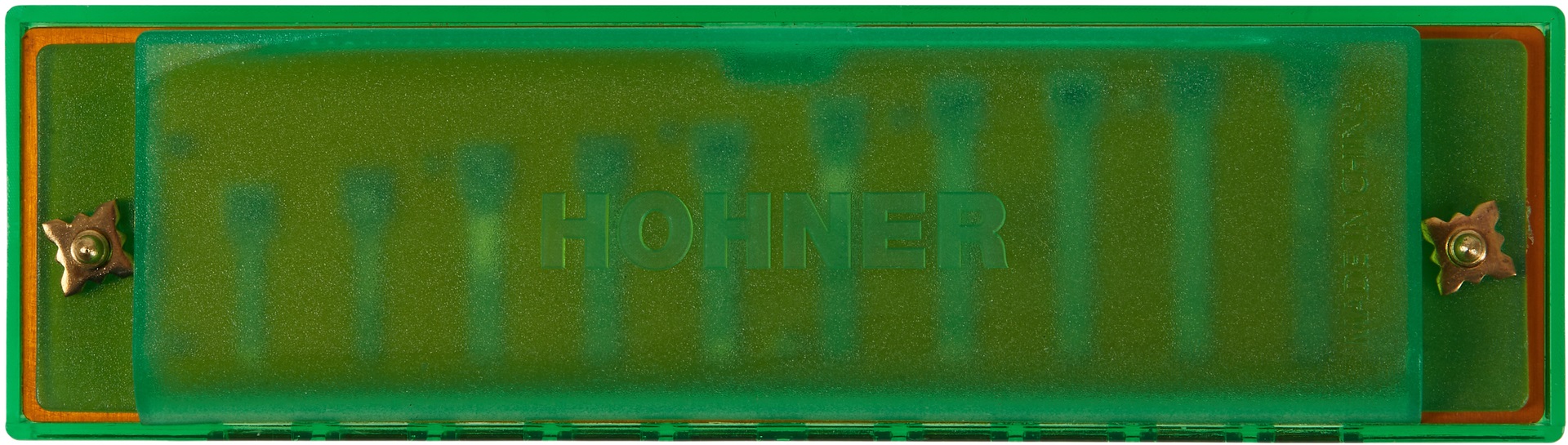 Fotografie Hohner Translucent Harp C, green, hardcase