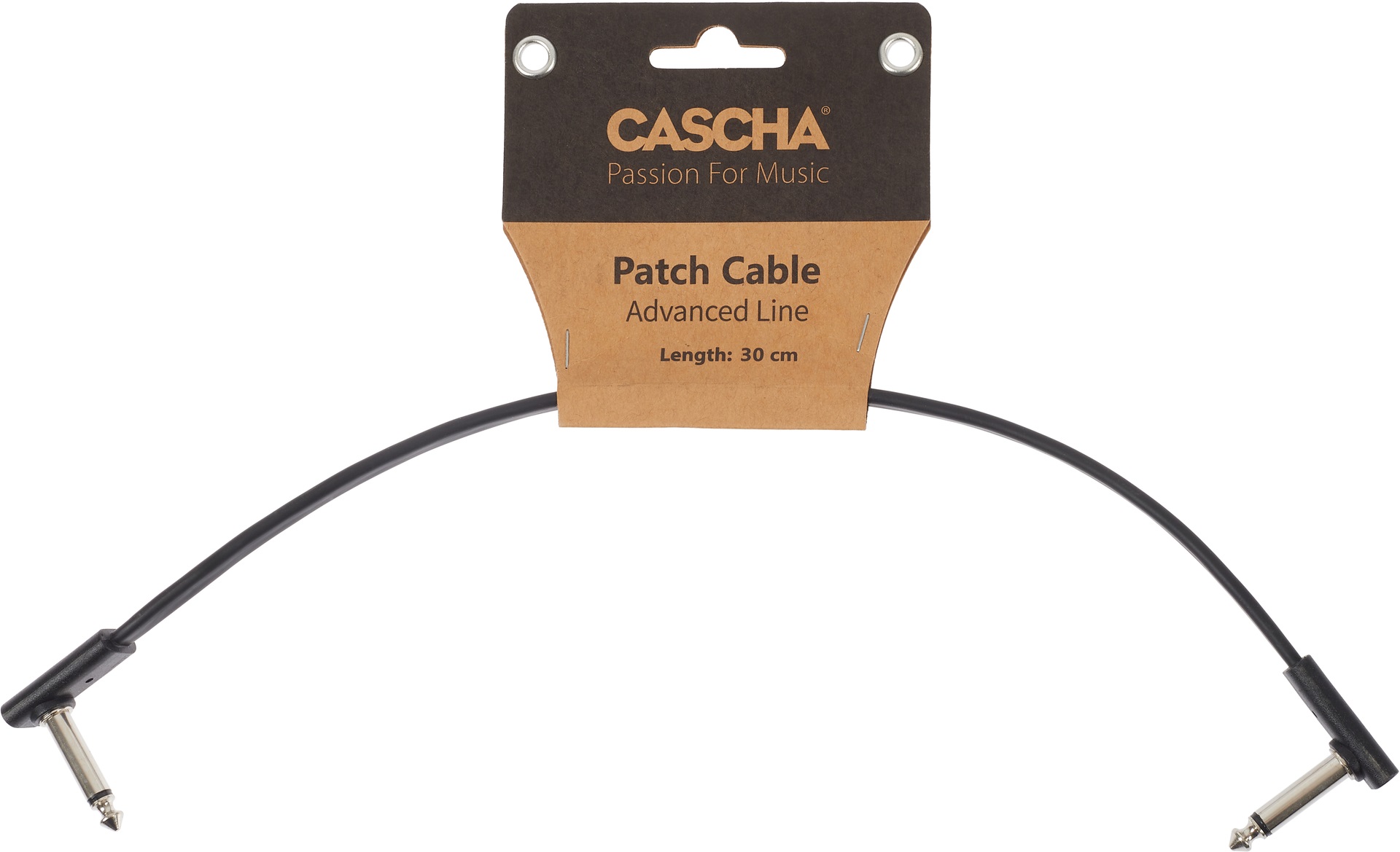 Fotografie Cascha Advanced Line Patch Cable Flat Black 30cm