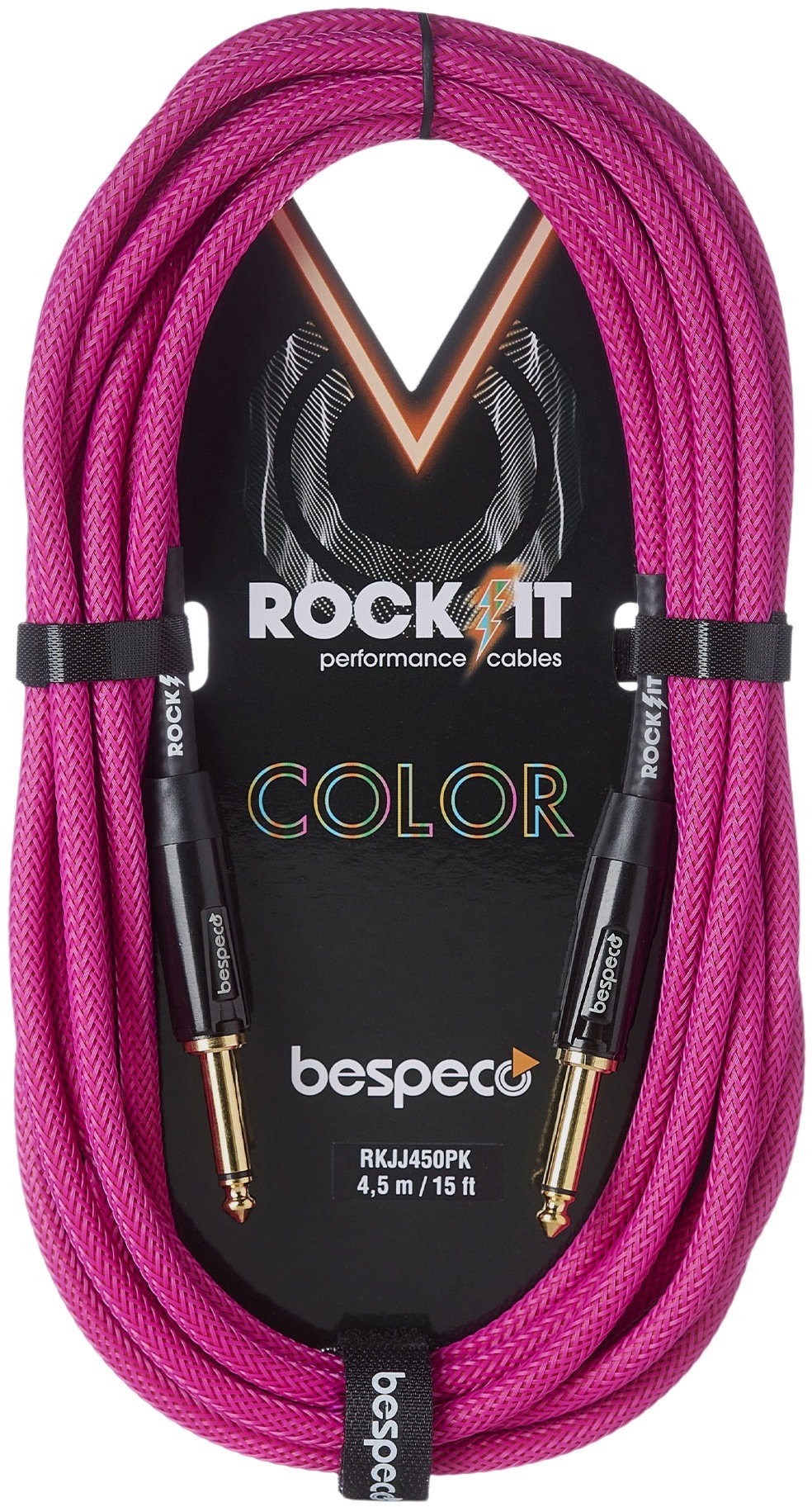 Fotografie Bespeco Rockit Color Pink 3m Jack