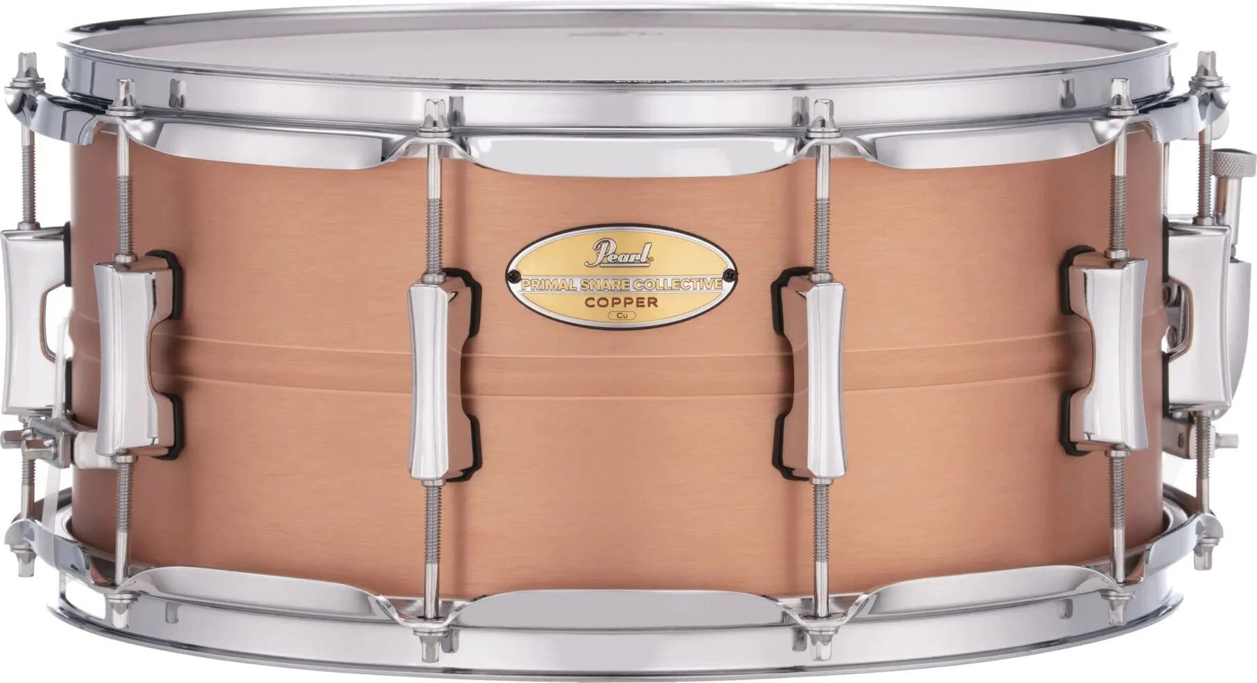 Fotografie Pearl PSC1465C Primal Snare Collective 14” x 6,5” - Brushed Copper Fin