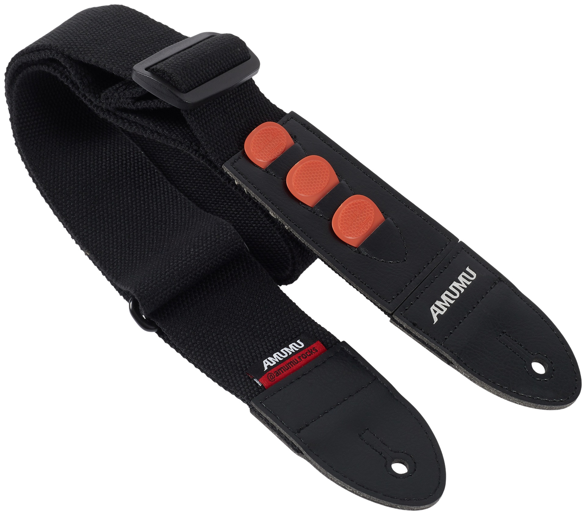 Fotografie Amumu Soft Cotton Pickholder Strap Black