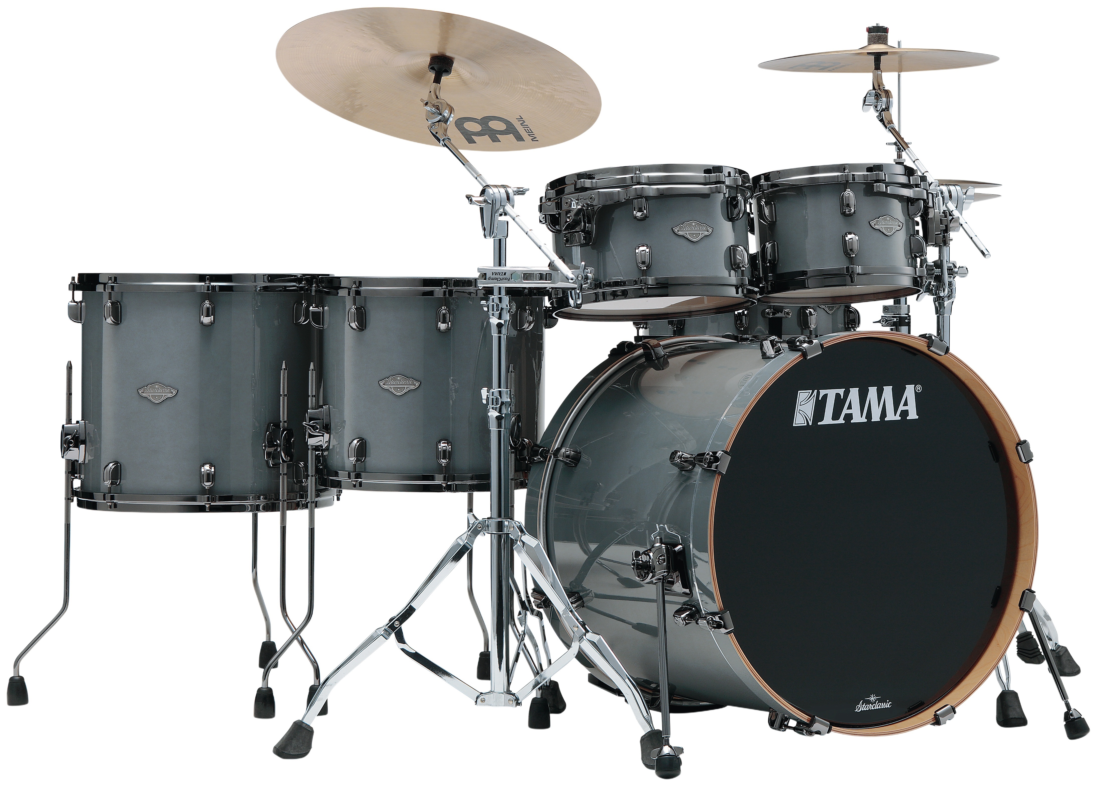 Fotografie Tama Starclassic Performer 5pcs Smoky Gray/Black Nickel HW Rock Set