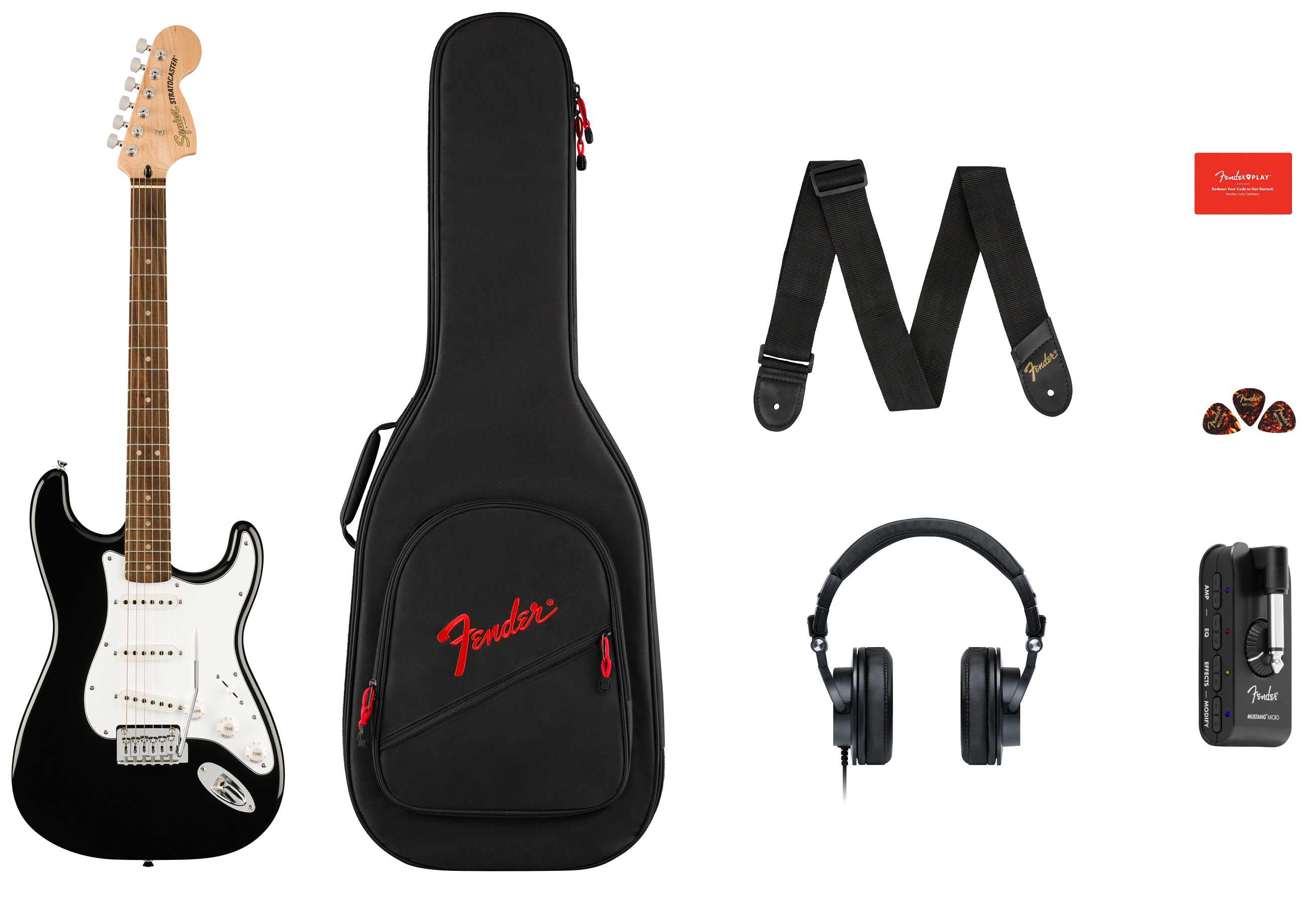Fender Squier Affinity Stratocaster Micro Pack BK