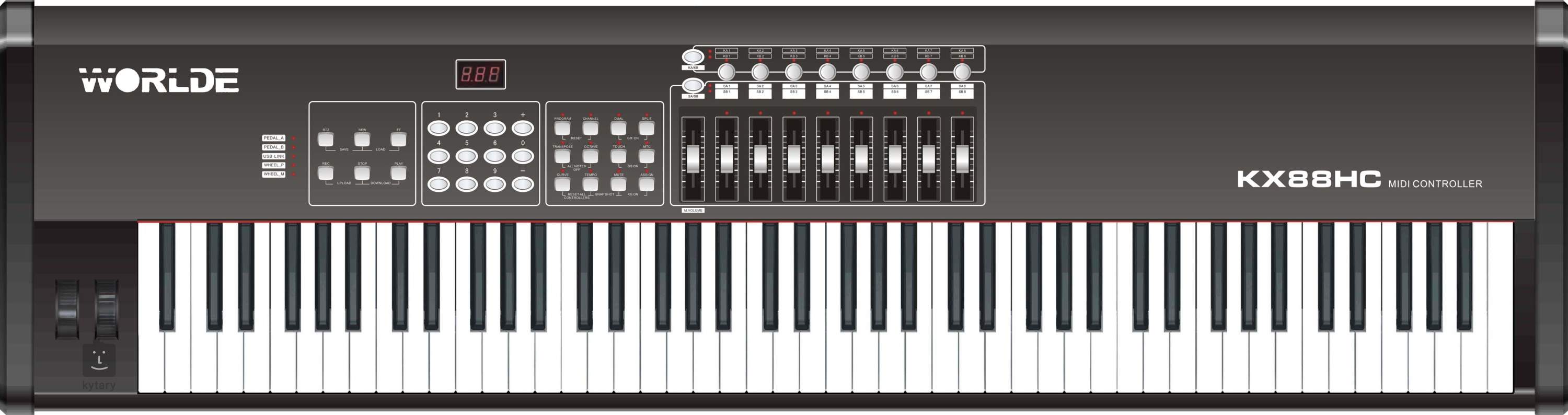 Обзор midi клавиатуры worlde