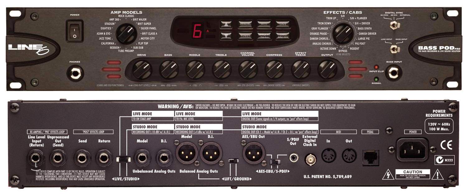 LINE 6 LINE 6 BASS POD PRO Baskytarový multiefekt