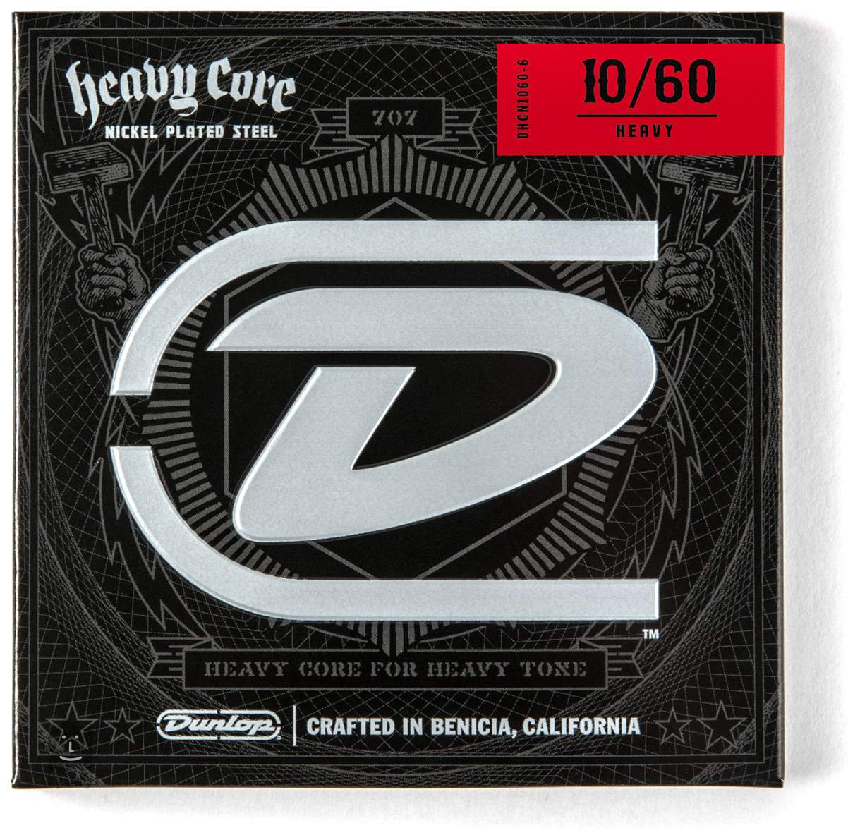 Corde Per Chitarra Elettrica 7 Corde Dunlop Heavy Core Trivium – Calibro 10-63 - Foto 2
