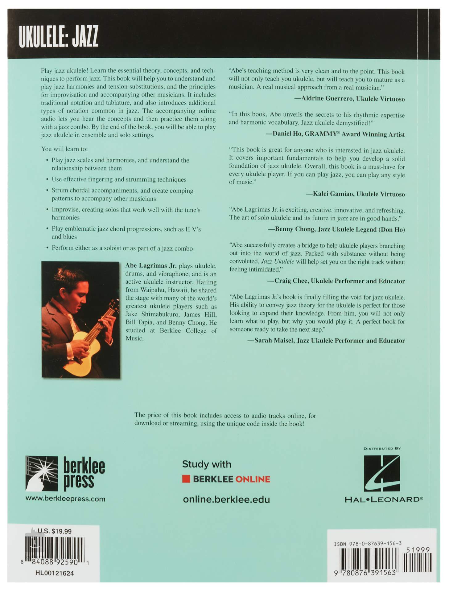 MS Jazz Ukulele Comping, Soloing, Chord Melodies (Berklee Guide) Noty