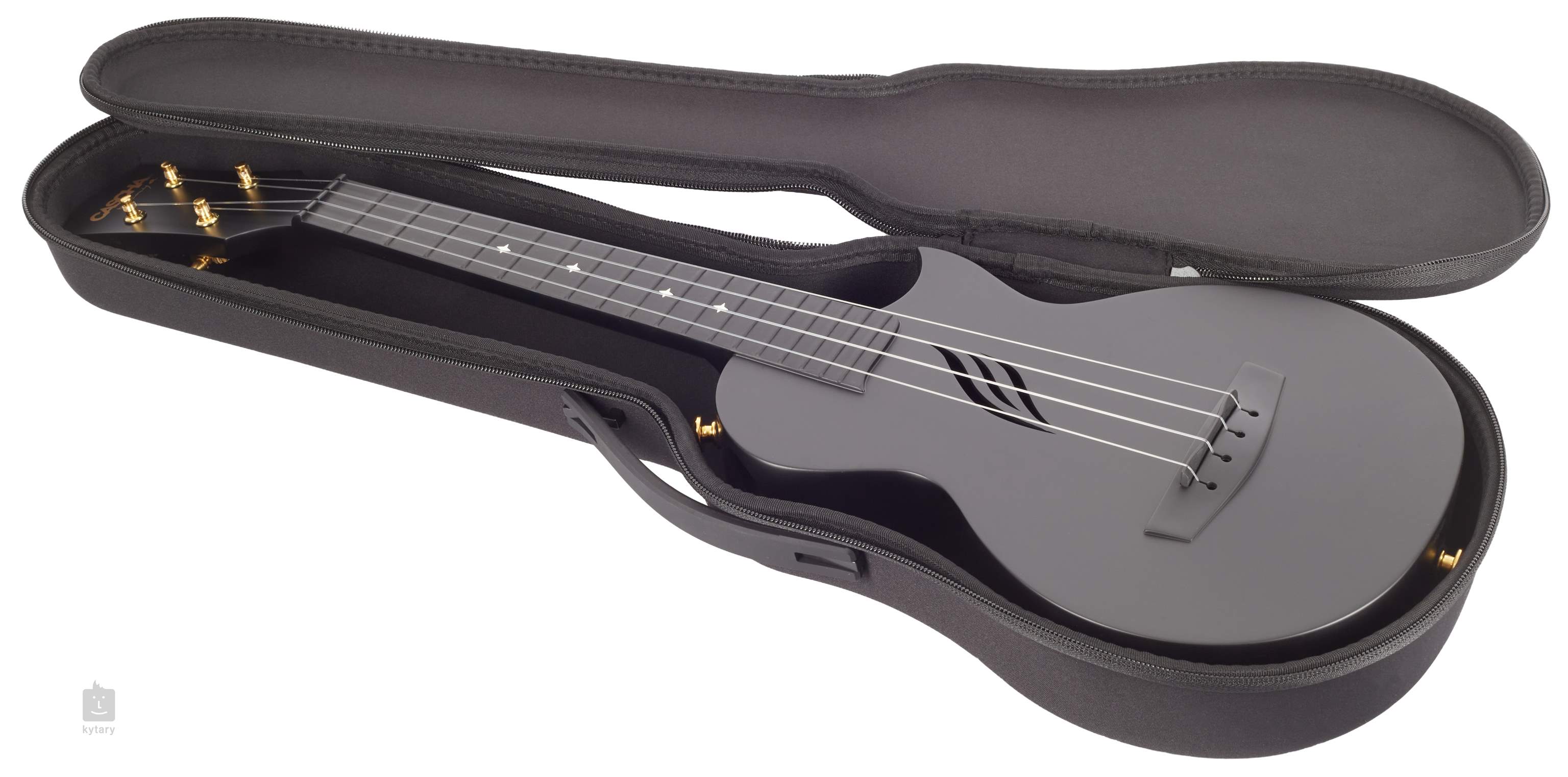 CASCHA HH 2258 Carbon Fibre Ukulele Set Black Akustické ukulele Kytary.cz