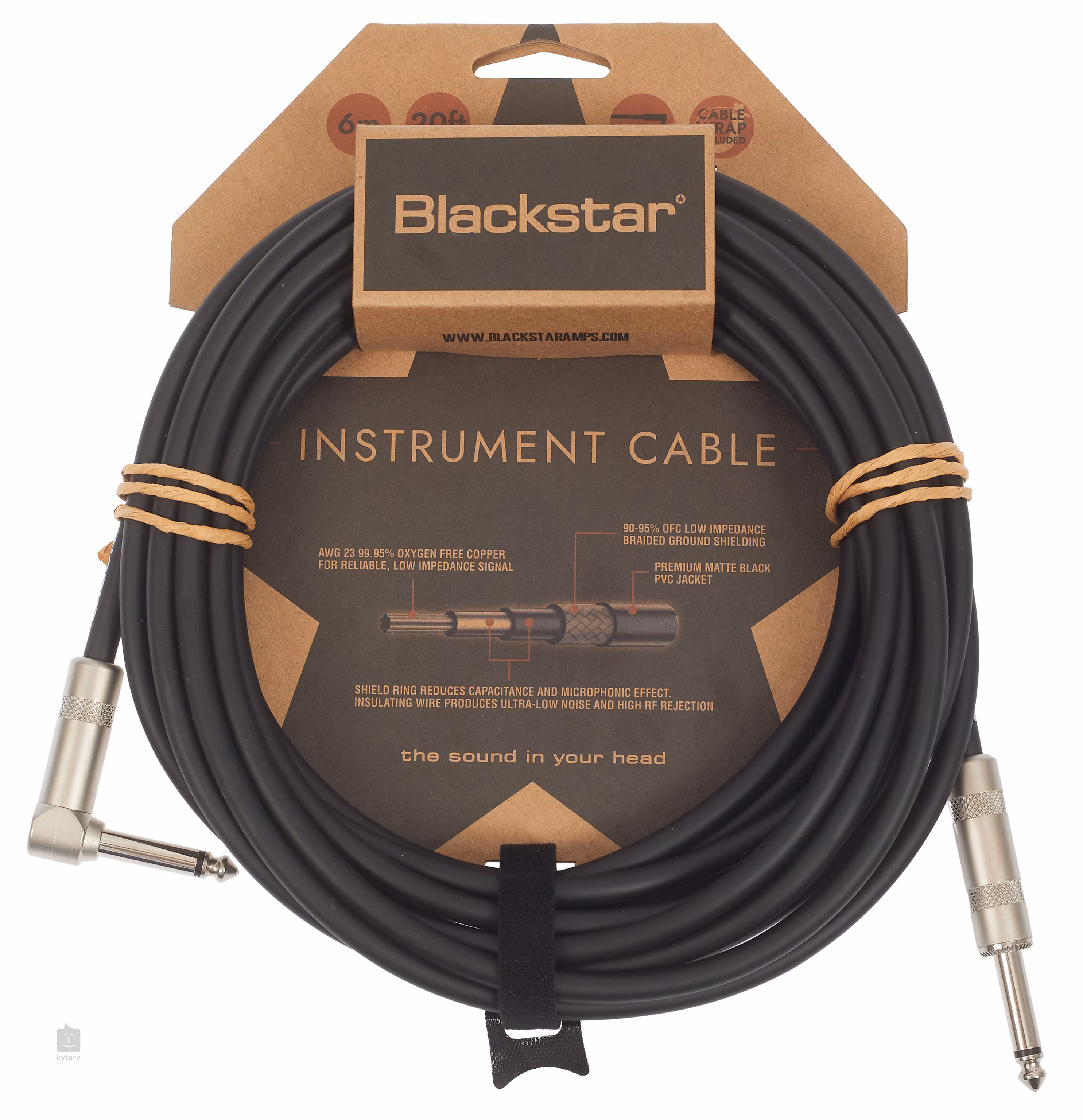 BLACKSTAR Standard Cable 3m STR/ANG Nástrojový kabel Kytary.cz