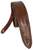 PERRI'S LEATHERS 7152  Italian Leather Padded Guitar Strap Chestnut