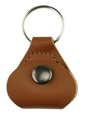 Perri's Leathers Pick Keychain Brown