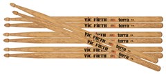 Vic Firth P7AT4PK American Classic® Terra Series 4pr Value Pack - Hickory-Drumsticks