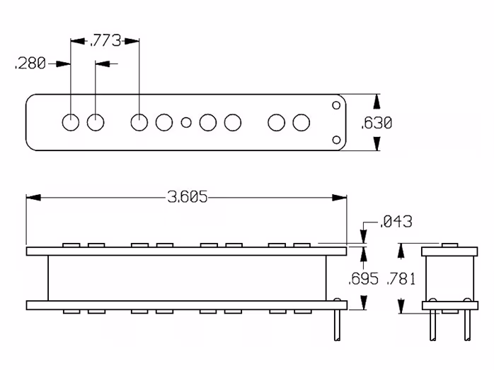 Seymour Duncan SJB-3B BLK Quarter Pound Jazz Bass - Tonabnehmer für E-Bass