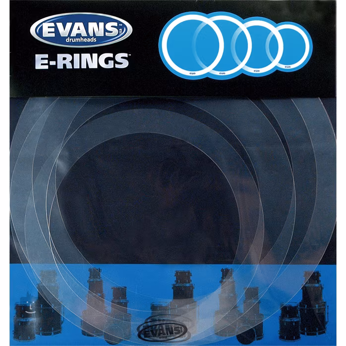Evans E-RING Standard Set - Ring Dämpfer für Felle