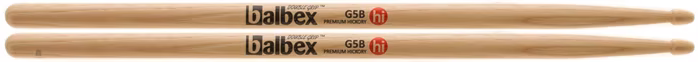 Balbex HIG5B Germany 5B Hickory - Hickory-Drumsticks