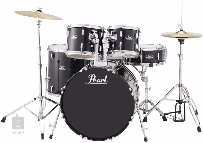 Pearl Roadshow Rock set Jet black (gebraucht) - Schlagzeug mit Becken