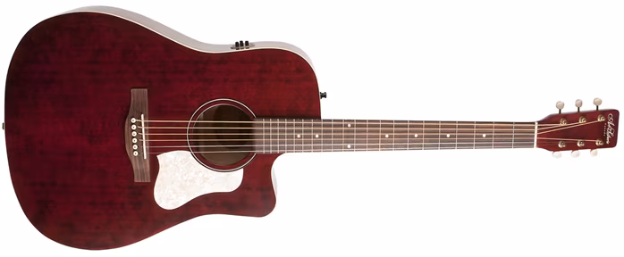 Art & Lutherie Americana Tennessee Red CW QIT - Elektroakustische Gitarre