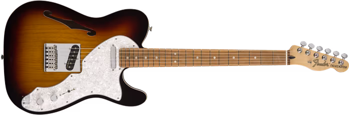 Fender Deluxe Telecaster Thinline PF 3TSB - E-Gitarre