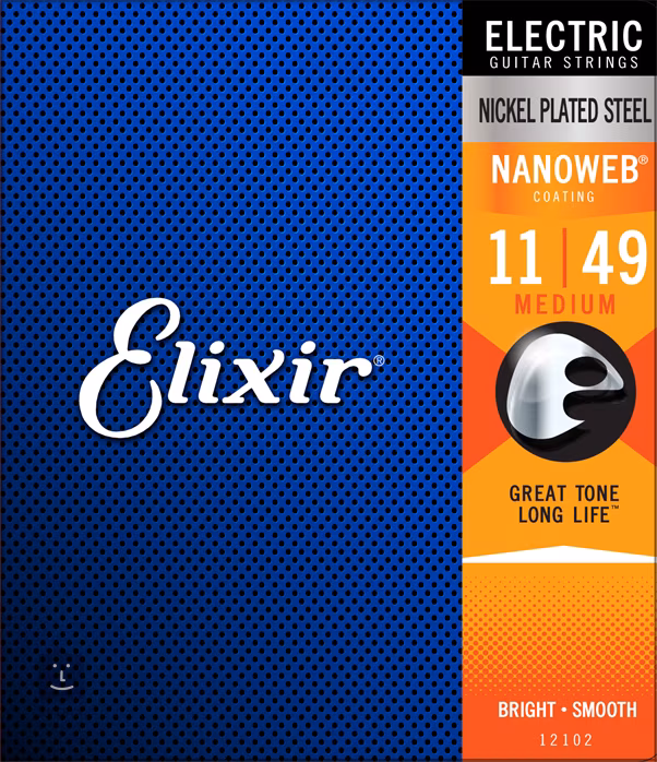 Elixir Nanoweb Medium - Saiten für E-Gitarre