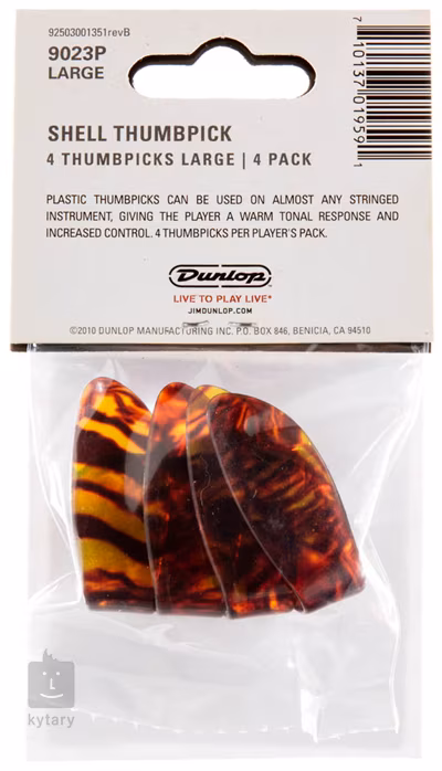 Dunlop Thumbpicks Shell L - Daumenplektren