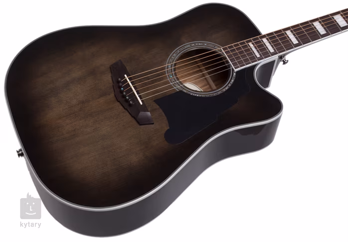 D'Angelico Premier Bowery Grey Black - Elektroakustische Gitarre