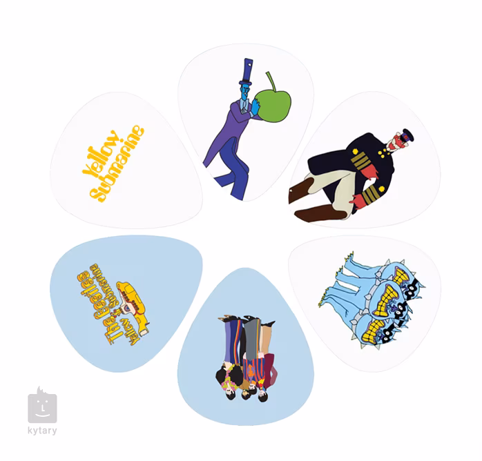 Perri's Leathers Beatles Picks Picks VII Yellow Submarine - Signature-Plektren