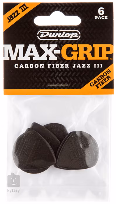 Dunlop Max Grip Jazz III Carbon Fiber - Plektren