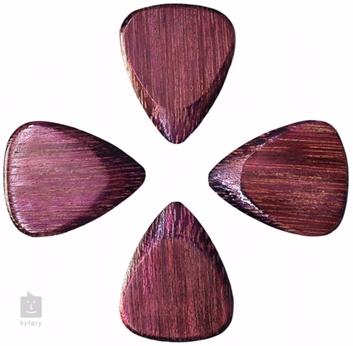 Timber Tones Purple Heart 4 Pcs - Plektren