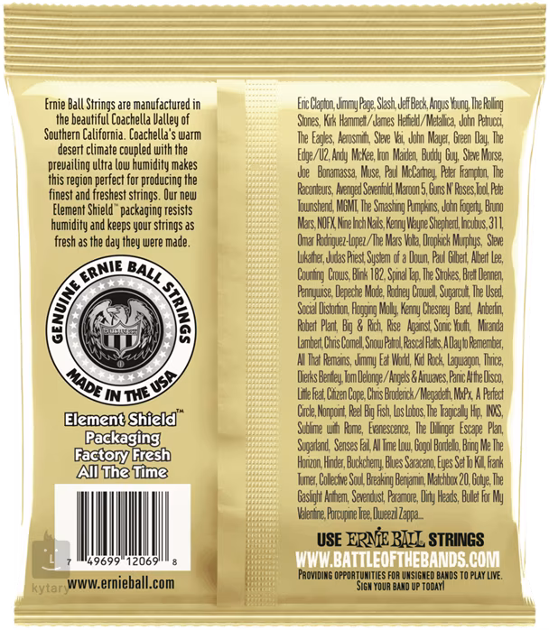 Ernie Ball 2069 Earthwood Folk Ball End - Nylon-Saiten für klassische Gitarre