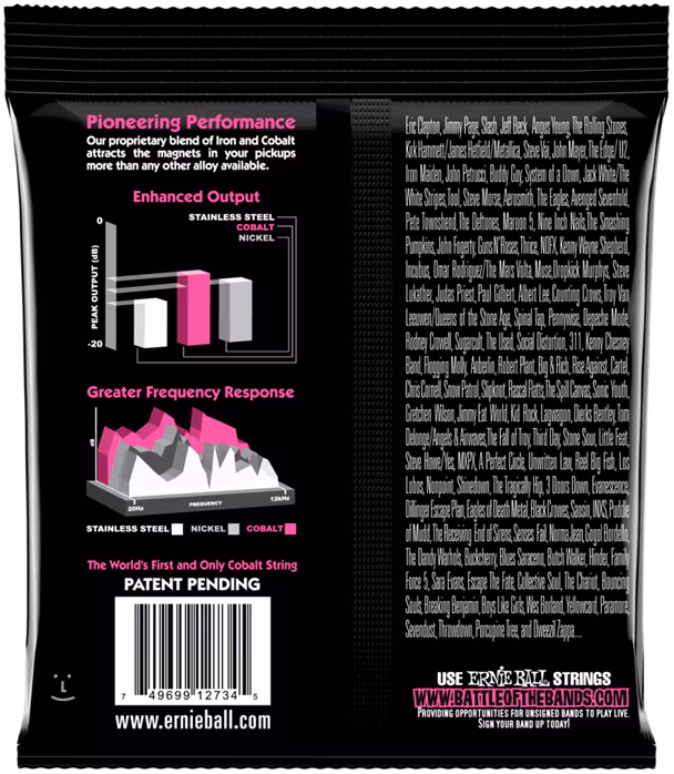 Ernie Ball 2734 Super Slinky Cobalt Electric Bass 45-100 - Basssaiten