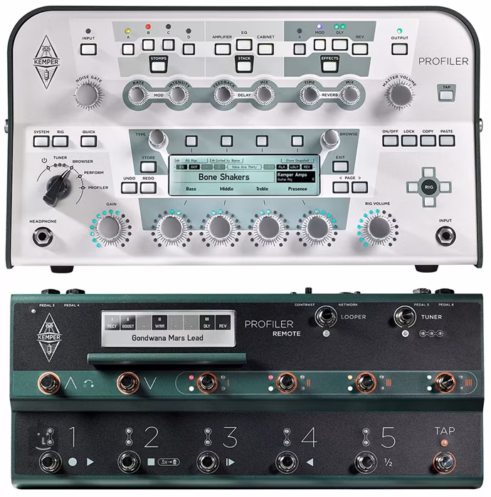 Kemper Profiler Head White + Profiler Remote - Gitarren-Multieffekt