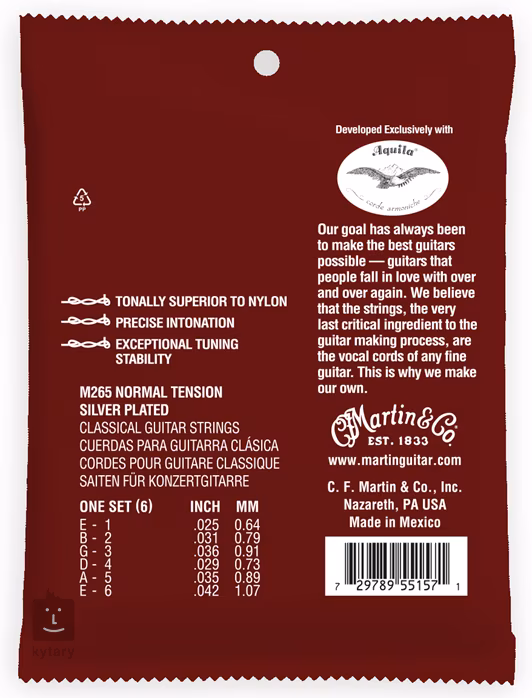 Martin Classical Premium Magnifico Normal Tension - Nylon-Saiten für klassische Gitarre