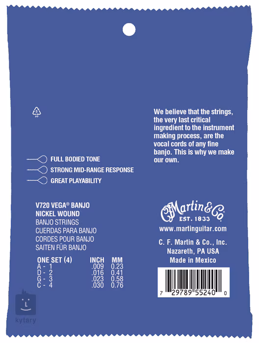 Martin Vega Tenor Banjo - Saiten für Tenor-Banjo
