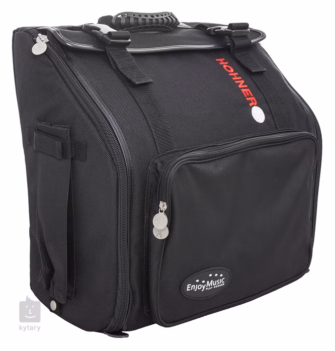 Hohner Fun Nova II 80 light, black celluloid, B-stepped (gebraucht) - Chromatisches Akkordeon