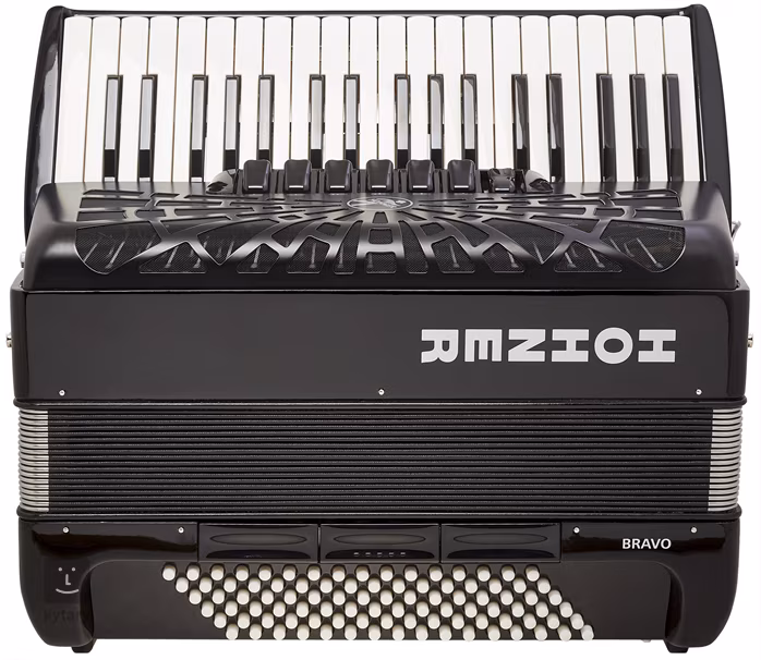 Hohner Bravo III 96 black Silent Key - Tastenakkordeon