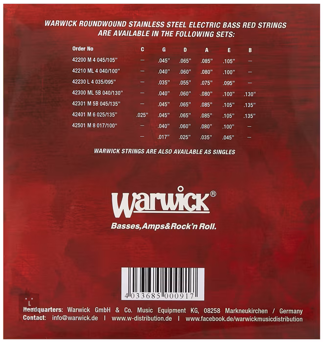 Warwick 42210 ML - Basssaiten