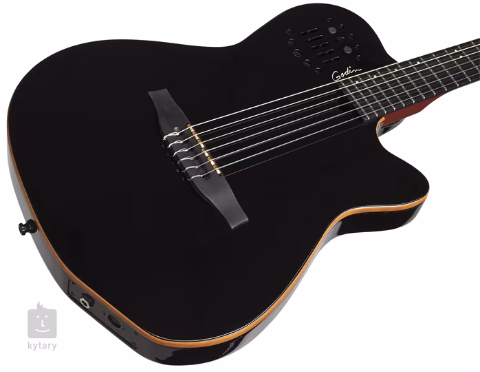 Godin Multiac ACS-SA SLIM Nylon Black Pearl HG - Elektroakustische Midi-Gitarre