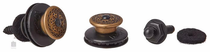 Loxx Viktor - Antique Brass/Black - Security Locks für Gurt