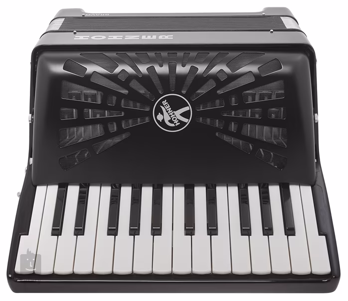 Hohner Bravo I 49 F, black (SilentKey) - Tastenakkordeon