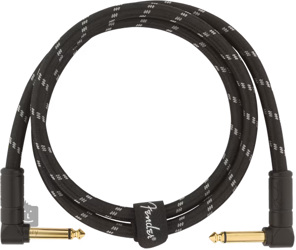 Fender Deluxe Series 3' Instrument Cable Black Tweed - Verbindungskabel