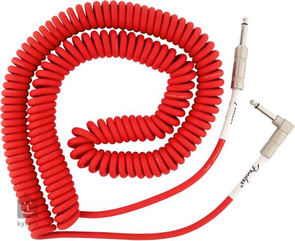 Fender Original Series 30' Coil Cable Fiesta Red - Instrumentenkabel