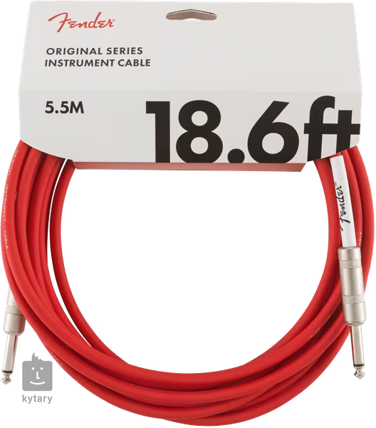 Fender Original Series 18.6' Instrument Cable Fiesta Red - Instrumentenkabel