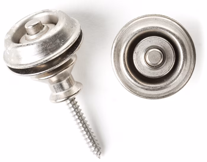 Dunlop Straplok Vintage Nickel Dual Design - Security Locks für Gurt