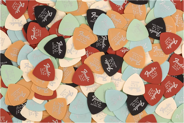 Fender 346 Dura-Tone Picks 0.84 Butterscotch Blonde - Plektren