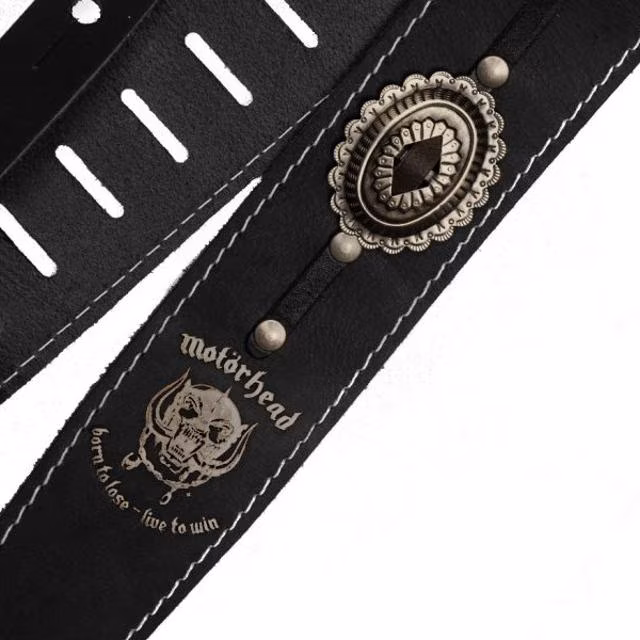 Richter Motörhead Concho Strap Black/Old Silver - Gitarrengurt