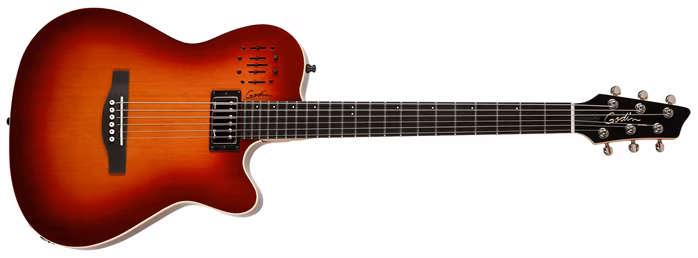 Godin A6 Ultra Cognac Burst HG - Elektroakustische Hybridgitarre