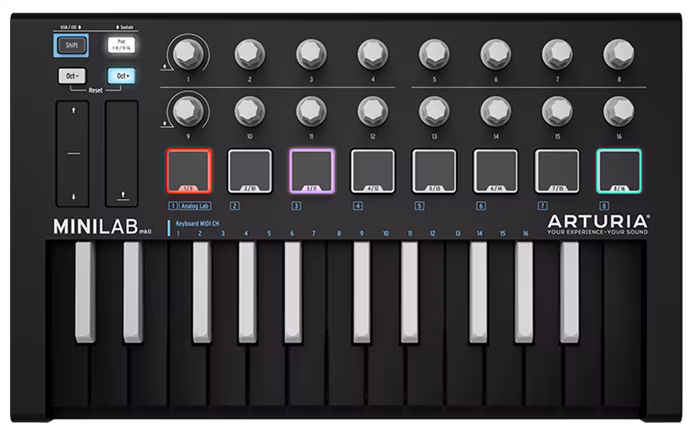 Arturia MiniLab MK2 Inverted - USB/MIDI Keyboard
