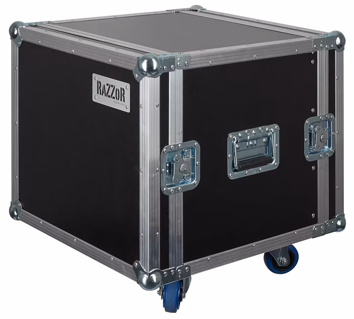 Razzor Cases 10U rack 450 Wheels - Rack Case